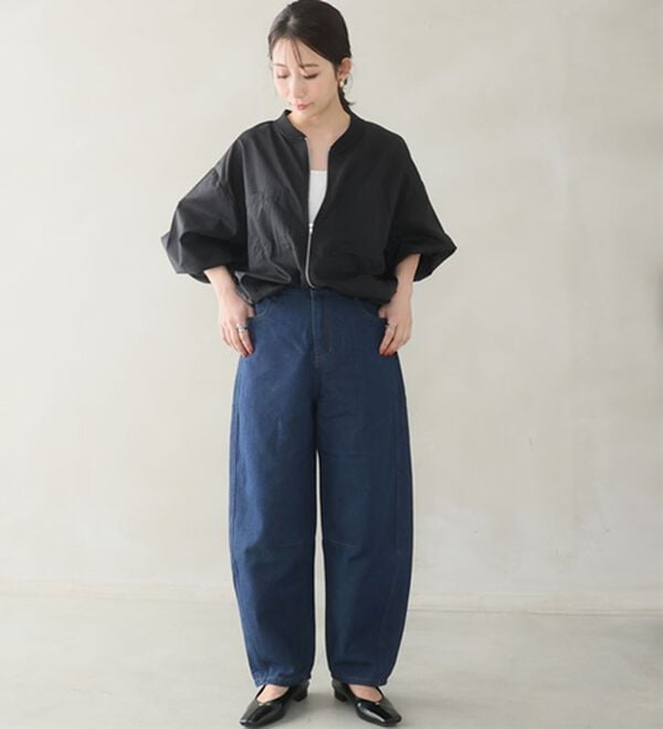 A HAPPY MARILYN（アハッピーマリリン）の「【Ｌ～８Ｌ】トレンドスタイルの、バレルパンツ。（ワイドパンツ・ガウチョ）」｜詳細画像