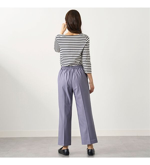 BELLUNA（ベルーナ）の「サラリ美脚見え！タック使いワイドパンツ（ワイドパンツ・ガウチョ）」｜詳細画像