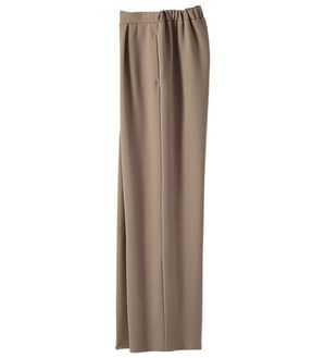 BELLUNA（ベルーナ）の「あったかツイルゆったりパンツ（ワイドパンツ・ガウチョ）」｜ベージュ