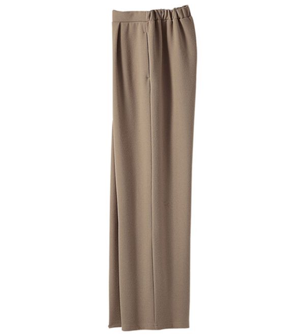 BELLUNA（ベルーナ）の「あったかツイルゆったりパンツ（ワイドパンツ・ガウチョ）」｜ベージュ