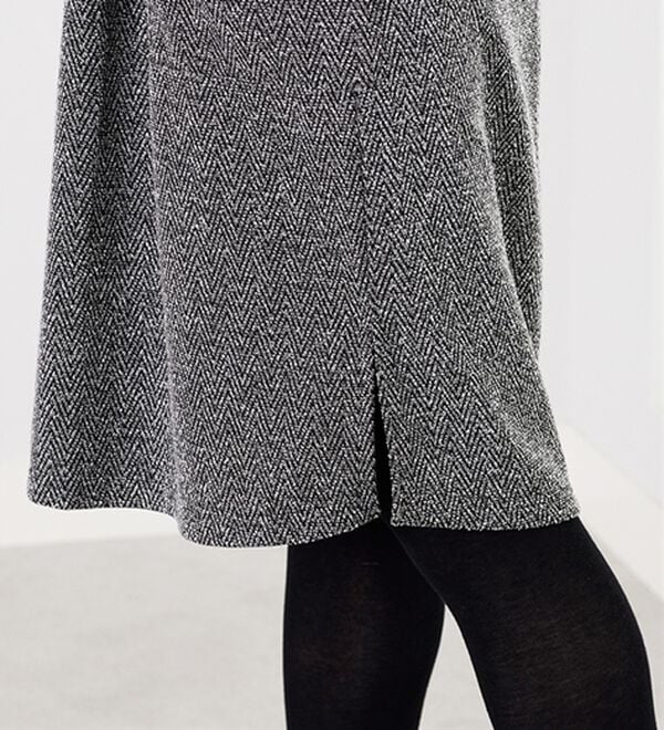 BELLUNA（ベルーナ）の「ツイード調タック使いジャンパースカート（チュニックワンピース）」｜詳細画像