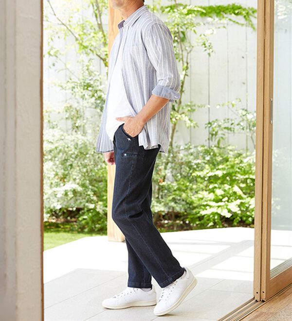「＜アーノルド　パーマー＞デニム＆チノから選べる定番ストレッチパンツ（メンズフルレングスパンツ）」｜詳細画像