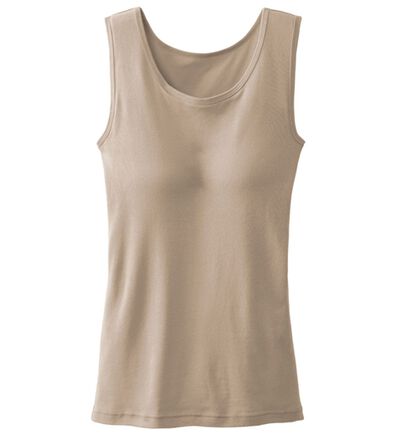 「【医師オススメ】ＵＶカット綿１００％カップ付タンクトップ＜カラフルコットン＞（肌着・インナーウェア）」