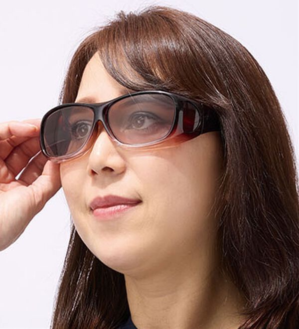 「森田さんの偏光レンズ採用オーバーグラス（男女兼用）（メンズスポーツ用品）」｜詳細画像