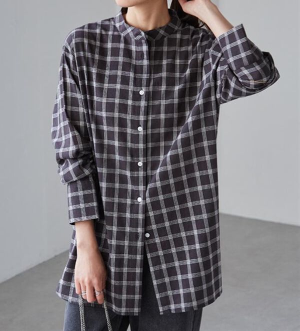 RANAN（ラナン）の「２ｗａｙボウタイチェックシャツ（シャツ）」｜詳細画像