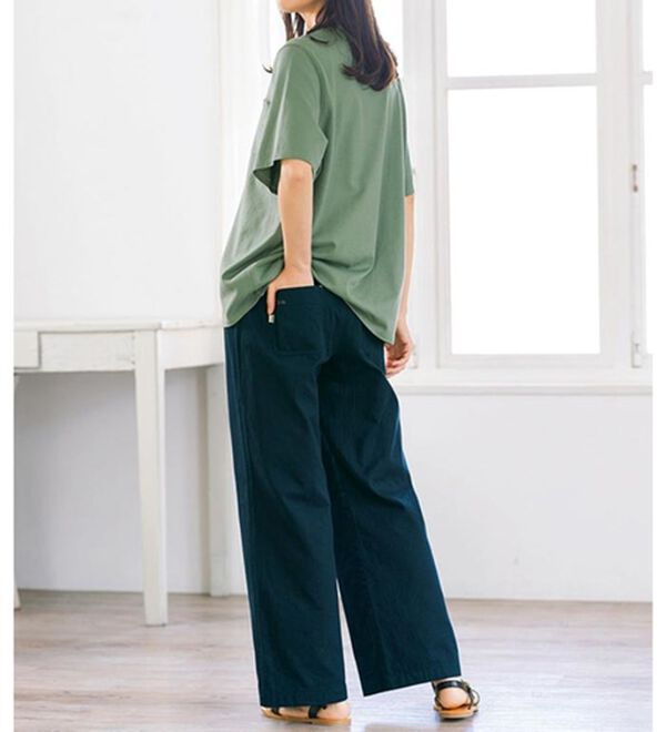 ルフラン（ルフラン）の「＜ｆｕ－ｕ＞日本製　綿１００％ステッチプルオーバー（カットソー）」｜詳細画像