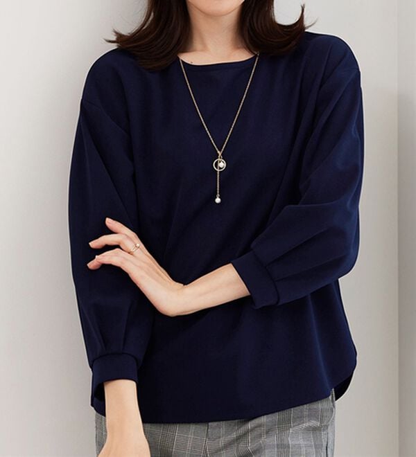 BELLUNA（ベルーナ）の「【2点セット】ジョーゼット素材ネックレス付ブラウス（ブラウス）」｜詳細画像