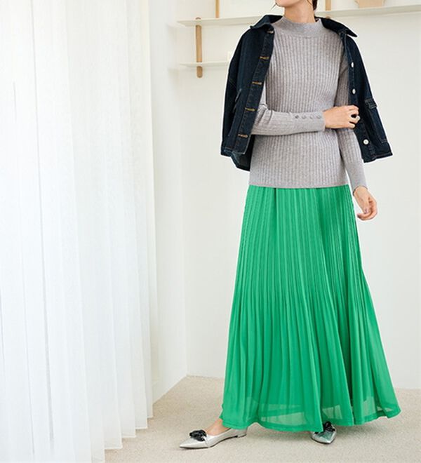 RANAN（ラナン）の「シフォンプリーツマキシスカート（ロングスカート）」｜詳細画像