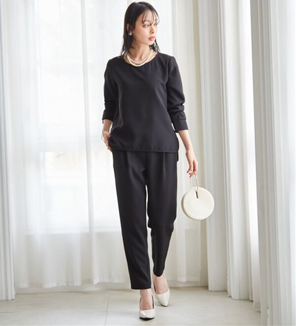 RANAN（ラナン）の「【選べるデザイン】楽してきれい見え！セットアップ（ブラウススーツ）」｜詳細画像