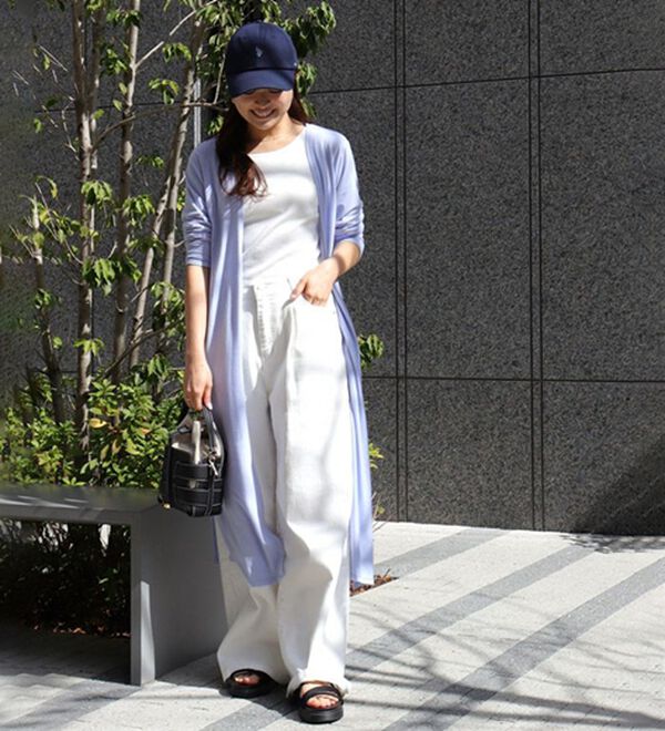 Pierrot（ピエロ）の「【Ｍ～３Ｌ】【選べる２丈】接触冷感トッパーカーディガン（その他カーディガン）」｜詳細画像