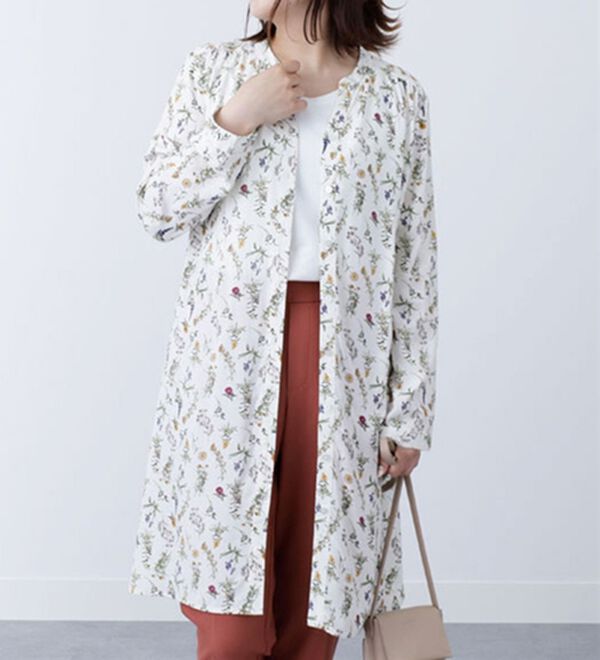 花柄プリントデザインワンピース - ベルーナ【公式】