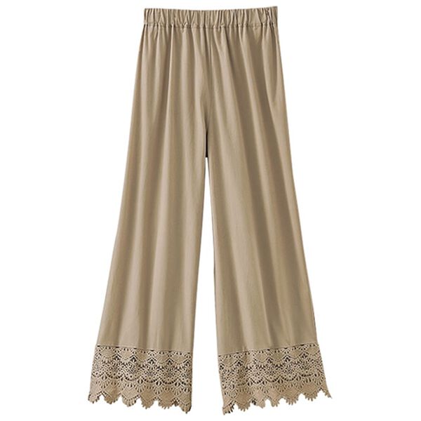 BELLUNA（ベルーナ）の「裾スカラップレースゆったりパンツ（ワイドパンツ・ガウチョ）」｜詳細画像