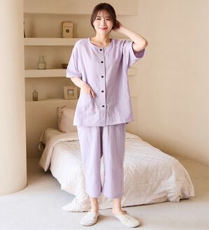 LAVIENNE（ラヴィエンヌ）の「【医師オススメ】夏に着たい！ダブルガーゼパジャマ（パジャマ・ルームウェア）」｜ラベンダー