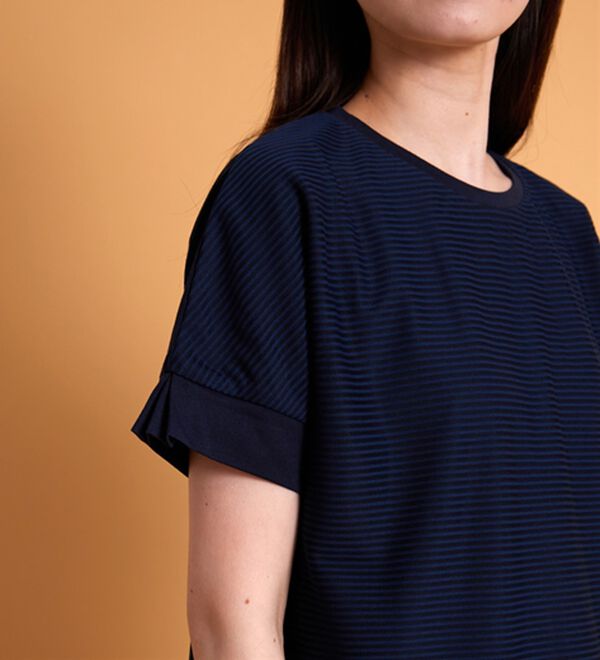 BELLUNA（ベルーナ）の「ボーダーチュール重ねチュニック（チュニック）」｜詳細画像