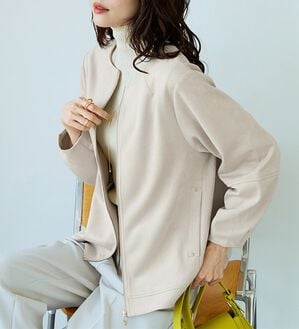 BELLUNA（ベルーナ）の「スエード調ランタン袖ミドル丈ジャケット（その他ジャケット）」｜トープ