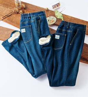 ルフラン（ルフラン）の「【２本組】濃柔デニムパンツ＜ポニム＞（フルレングスパンツ）」｜2本組