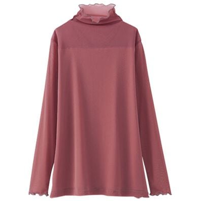 BELLUNA（ベルーナ）の「重ねるだけでサマになる！あったかシアーハイネックプルオーバー（カットソー）」