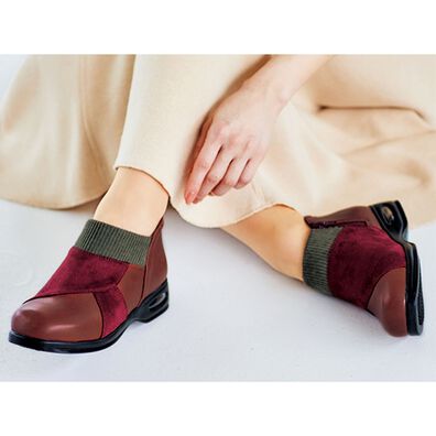 BELLUNA（ベルーナ）の「異素材切替ショートブーツ（ブーツ）」