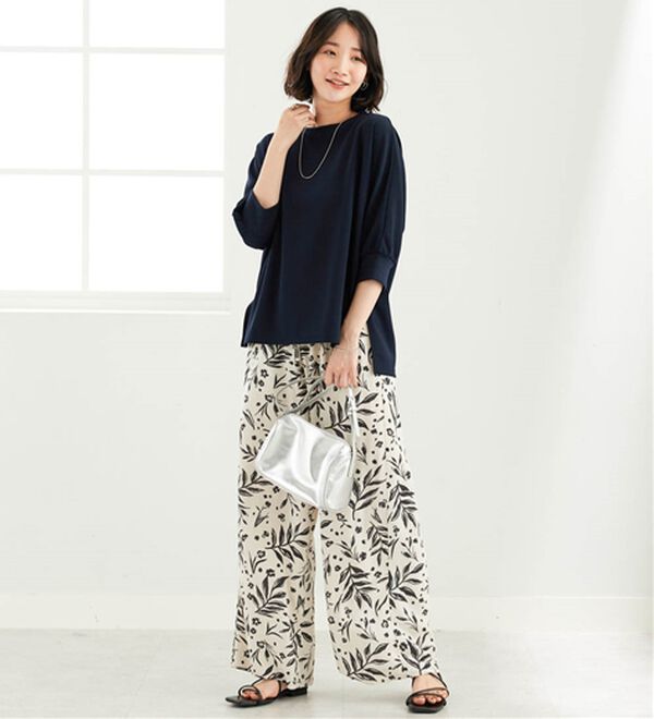 BELLUNA（ベルーナ）の「リブ切替ドルマンデザインプルオーバー（カットソー）」｜詳細画像