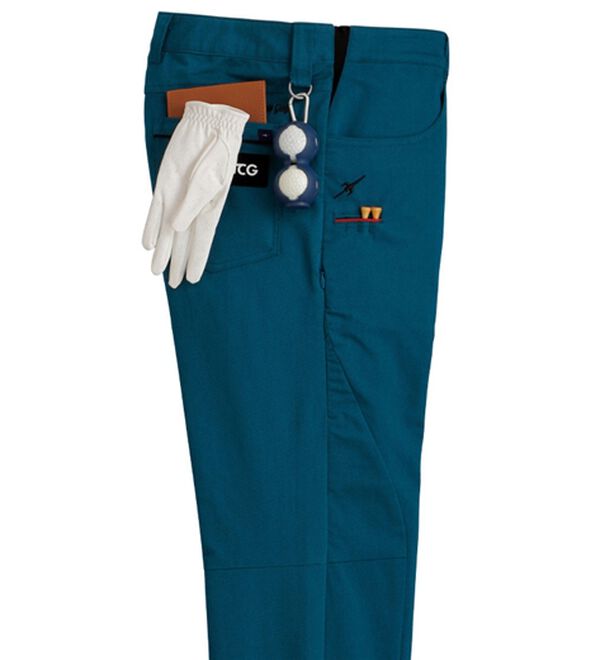 「＜トランスコンチネンツゴルフ＞新すっきり設計ゴルフパンツ（メンズフルレングスパンツ）」｜ダークブルー