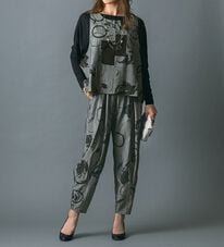 ルフラン（ルフラン）の「大人のモノトーンセットアップ＜アリシア＞（セットアップ）」