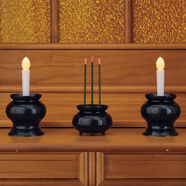 「火を使わないＬＥＤ線香・ローソク（自動消灯機能付）２（仏壇・仏具）」｜詳細画像