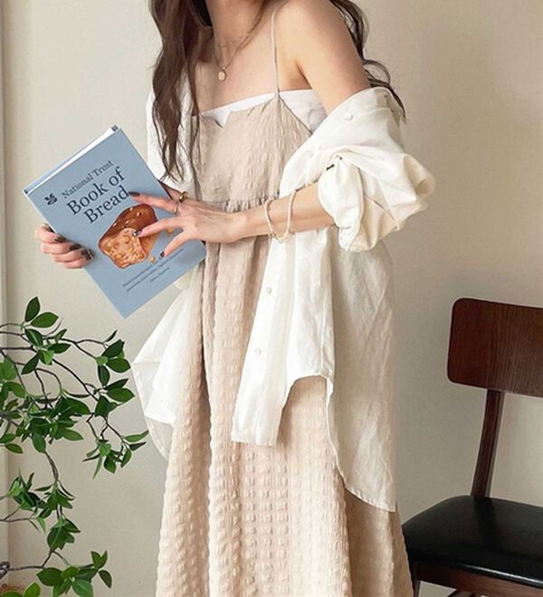 GeeRA（ジーラ）の「ぽこぽこエンボス素材キャミワンピース（その他ワンピース）」｜詳細画像