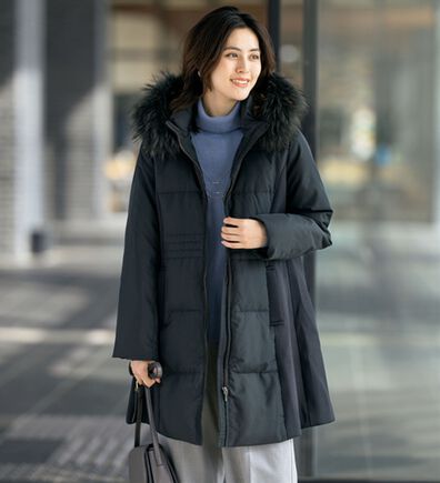 ルフラン（ルフラン）の「細見えリアルファー付ダウンコート（ダウンコート・ジャケット・ベスト）」