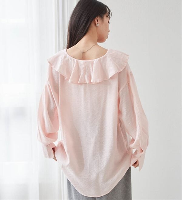 RANAN（ラナン）の「ラッフルフリルオーバーブラウス（ブラウス）」｜詳細画像