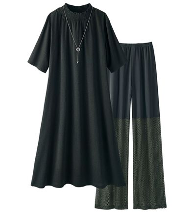 ルフラン（ルフラン）の「旬な重ね着スタイル！ワンピ＆パンツセット（パンツスーツ）」