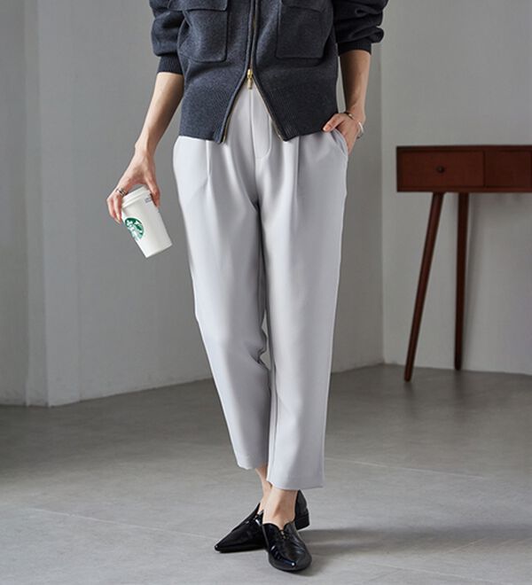 RANAN（ラナン）の「美脚シルエットクロップドパンツ（フルレングスパンツ）」｜詳細画像