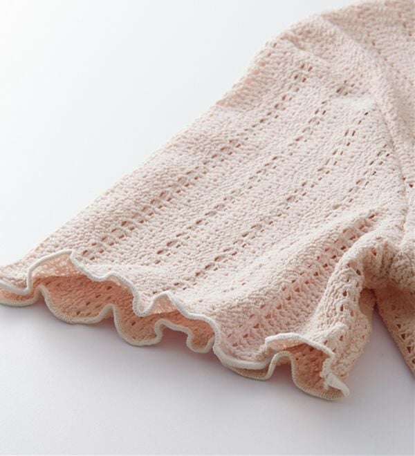 RANAN（ラナン）の「透かし柄メロー配色Ｔシャツ（カットソー）」｜詳細画像