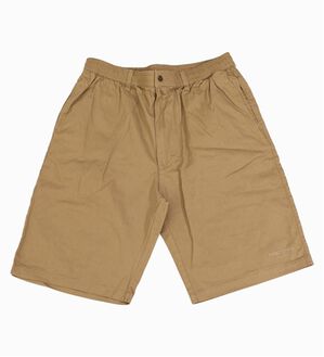 「綿ツイルシャーリングショートパンツ（メンズハーフパンツ）」｜ベージュ