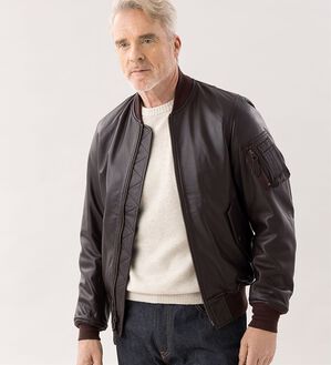 「＜ヘリンボーンクラブ＞シープレザー　ジャケット（メンズジャケット）」｜詳細画像