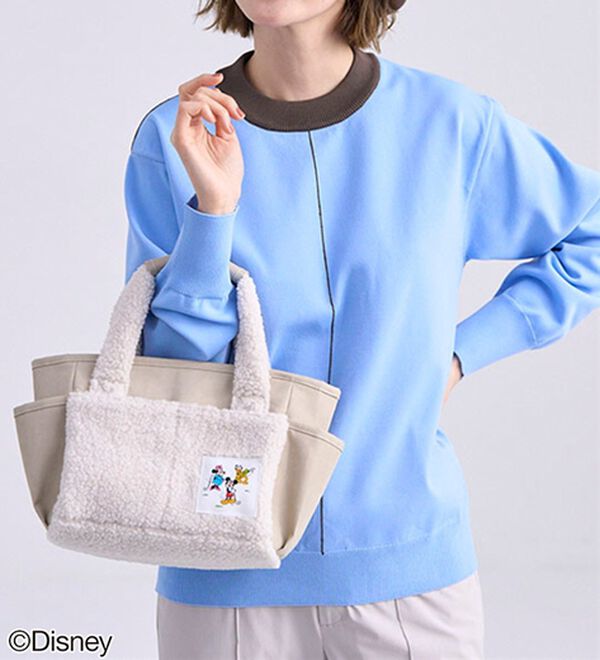 BELLUNA（ベルーナ）の「【Ｄｉｓｎｅｙ】ボア切替カートバッグ（ハンドバッグ）」｜詳細画像