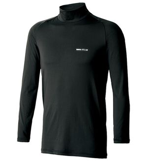 「＜タニタフィッツミー＞ソフトコンプレッション　インナー（メンズ肌着・インナーウェア）」｜ブラック 長袖ハイネック