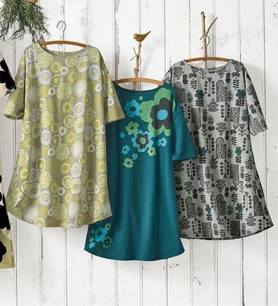 BELLUNA（ベルーナ）の「＜やっぱり北欧が好き！＞綿混プリントチュニック（チュニック）」