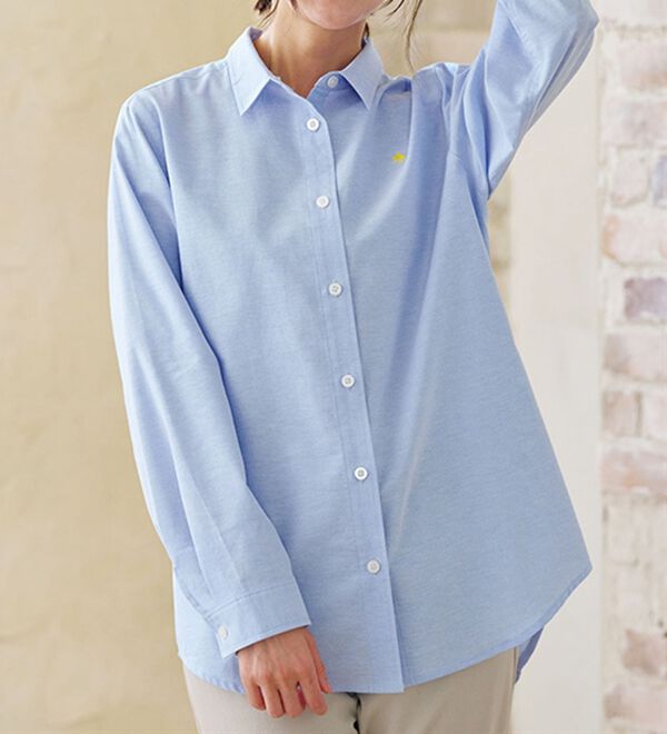 BELLUNA（ベルーナ）の「【ＰＯＬＯ　ＢＣＳ】オックス素材刺しゅうシャツ（シャツ）」｜詳細画像