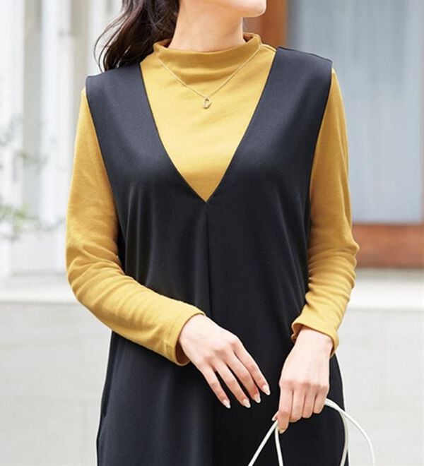 LAVIENNE（ラヴィエンヌ）の「【３色組】綿ウール入り上品プルオーバー（ニット・セーター）」｜詳細画像