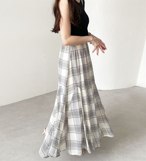 GeeRA（ジーラ）の「切替フレアーロングスカート（ロングスカート）」｜詳細画像