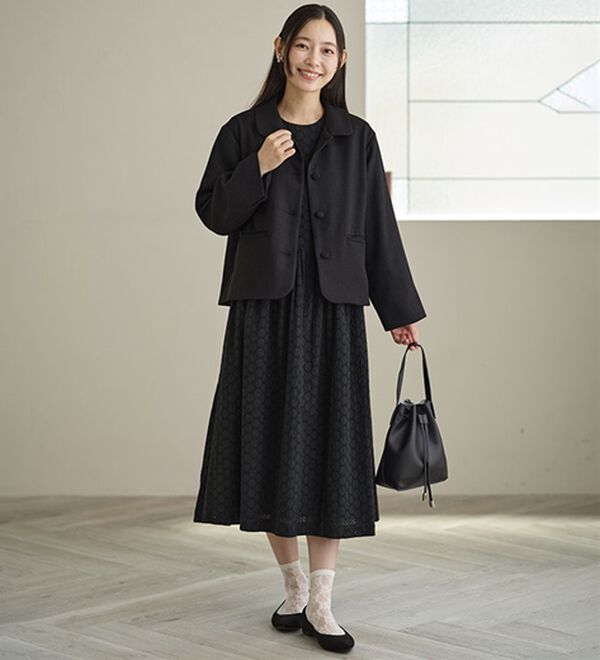 BELLUNA（ベルーナ）の「ドビー素材ショールカラージャケット（その他ジャケット）」｜詳細画像