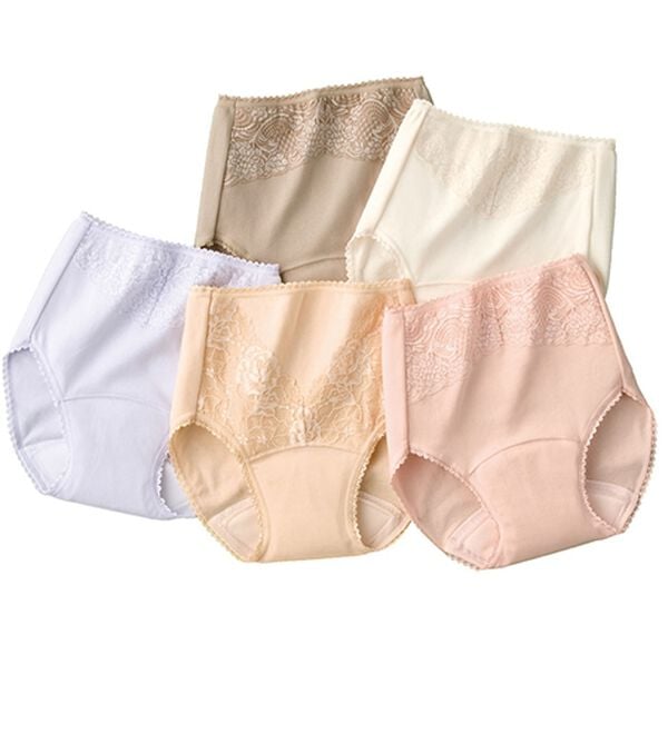 「【５色組】おなかすっぽり安心ショーツ（ショーツ）」｜5色組