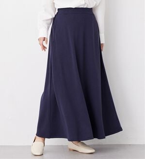 Viola e Viola（ヴィオラ エ ヴィオラ）の「【蓄熱保温】裏ファーフレアースカート（選べる！２丈）（ロングスカート）」｜グレイッシュパープル