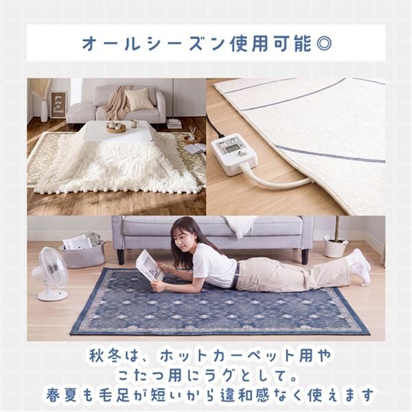 iellio（イエリオ）の「洗えるデザインラグ＜おしゃれ・北欧・大人かわいい・洗濯可・Ｃｏｍｍｙ＞（ラグ）」｜詳細画像