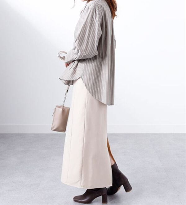 BELLUNA（ベルーナ）の「袖リボンデザインシャツチュニック（チュニック）」｜詳細画像