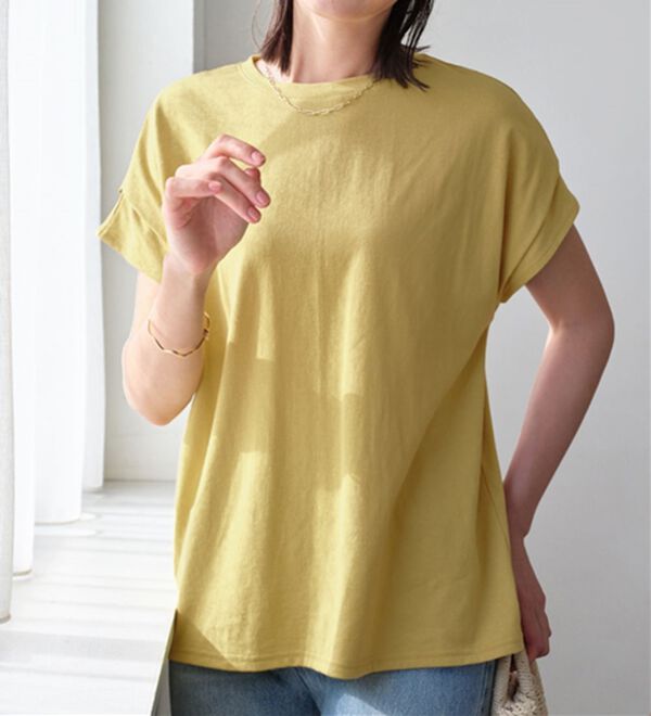 Viola e Viola（ヴィオラ エ ヴィオラ）の「脱普通！すっきり見え大人の上品Ｔシャツ（Tシャツ）」｜詳細画像