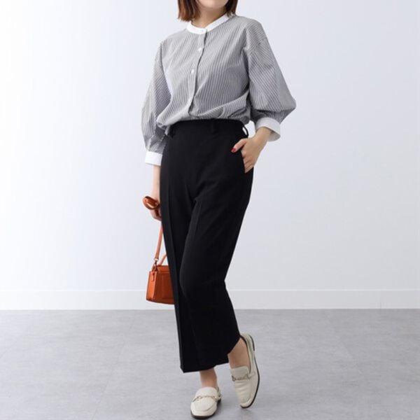 BELLUNA（ベルーナ）の「ジョーゼット裾スリットフレアーパンツ（フルレングスパンツ）」｜詳細画像