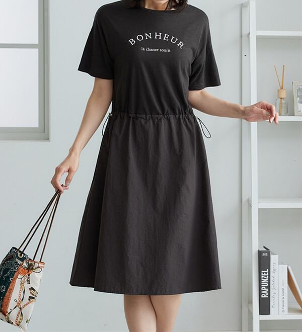 BELLUNA（ベルーナ）の「ドロスト使いドッキングワンピース（その他ワンピース）」｜詳細画像