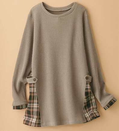 BELLUNA（ベルーナ）の「異素材重ね着風チュニック（チュニック）」