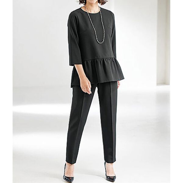 BELLUNA（ベルーナ）の「【３点セット】ツイード素材ロングジャケットパンツ３点セットスーツ（その他スーツ）」｜詳細画像